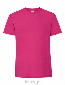 T-shirt RINGSPUN kolor różowy  FRUIT of the LOOM