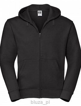 Bluza z kapturem zapinana na zamek kolor czarny RUSSELL