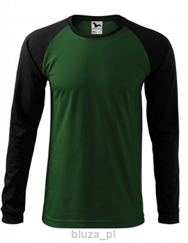 T-shirt z dł.rękawami kolor zielony / czarny MALFINI
