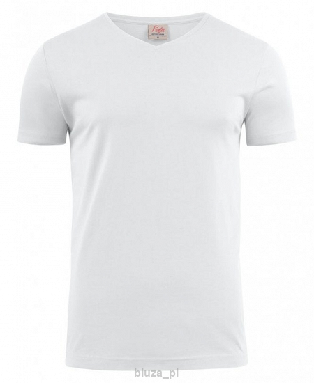 T-shirt HEAVY V-neck kolor biały PRINTER