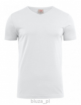 T-shirt HEAVY V-neck kolor biały PRINTER
