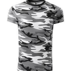 T-shirt CAMOUFLAGE kolor szary MALFINI