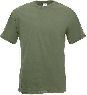 T-shirt SUPER PREMIUM kolor oliwkowy FRUIT of the LOOM - 2