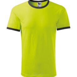 T-shirt RINGER kolor limonka / szary MALFINI