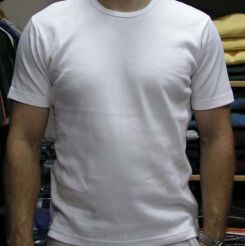 T-shirt SLIM (dopasowany) kolor biały  J&N
