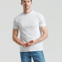 2-Pack T-shirt SUPER PREMIUM kolor biały FRUIT of the LOOM