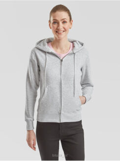 .Damska bluza z kapturem rozpinana Premium FRUIT of the LOOM - 4