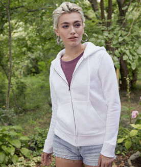 .Damska bluza z kapturem rozpinana Premium FRUIT of the LOOM - 2