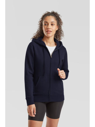 .Damska bluza z kapturem rozpinana Premium FRUIT of the LOOM