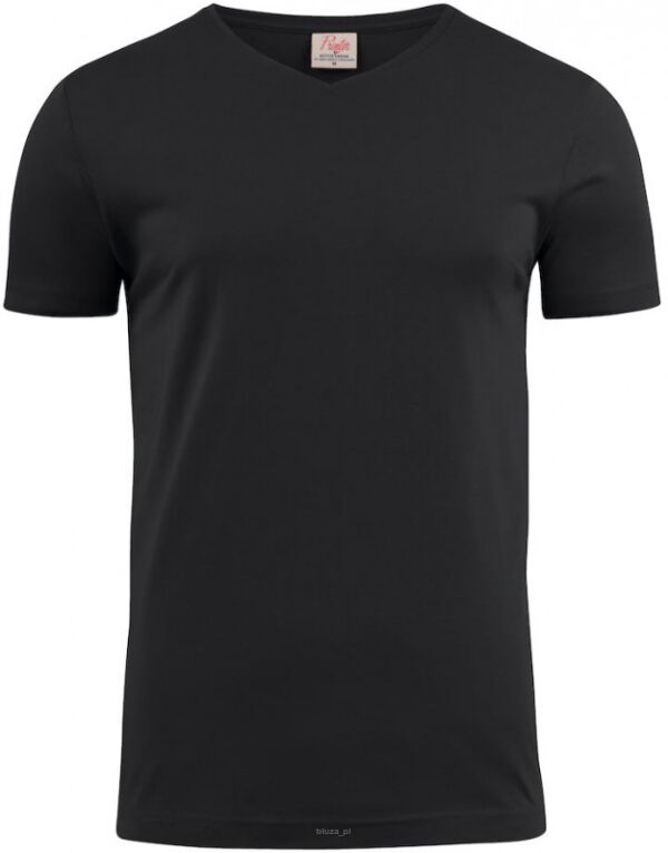 T-shirt HEAVY V-neck kolor czarny PRINTER