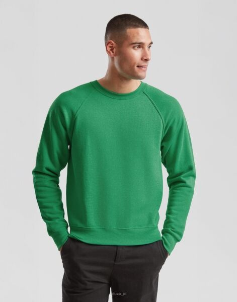 Bluza RAGLAN zielona FRUIT of the LOOM