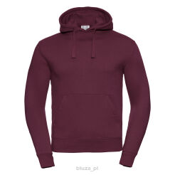 Męska Bluza z kapturem "kangurka" kolor burgund RUSSELL